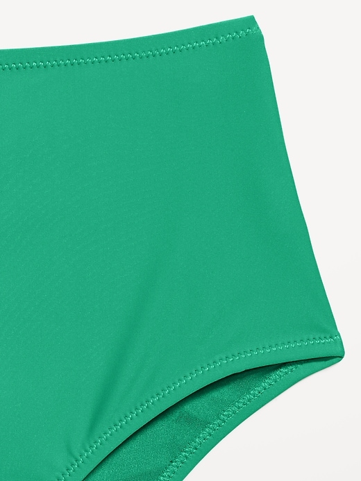 Image number 4 showing, Matte High-Waisted Bikini Swim Bottoms