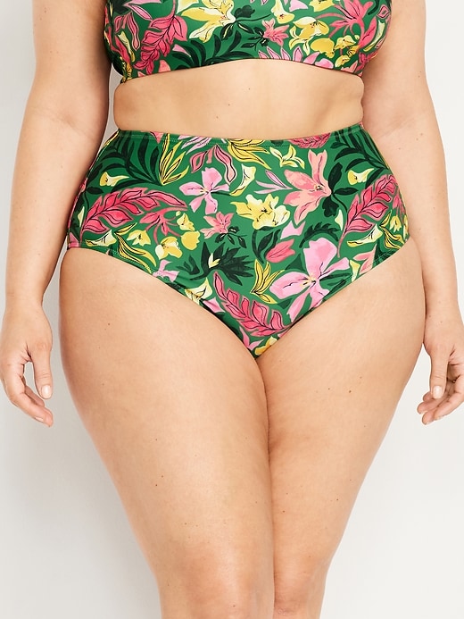 Image number 7 showing, Matte High-Waisted Bikini Swim Bottoms