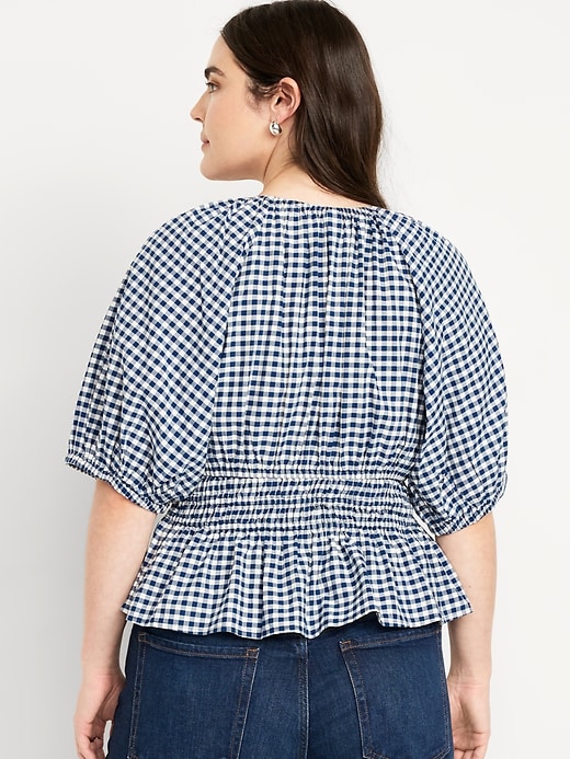 Image number 5 showing, Smocked Gingham Top