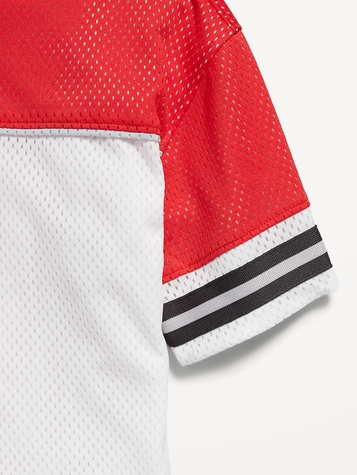 Image number 6 showing, Oversized Color-Block Mesh Graphic T-Shirt for Boys