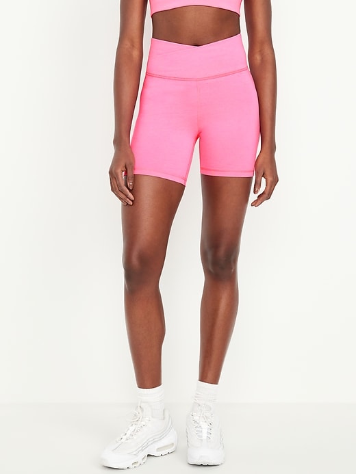 Image number 1 showing, Extra High-Waisted CloudComfy Biker Shorts -- 6-inch inseam