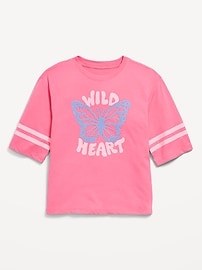 View large product image 3 of 3. Oversized Short-Sleeve Graphic T-Shirt for Girls