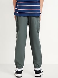 L'image numéro 2 présente Pantalon cargo coupe généreuse en popeline pour garçon