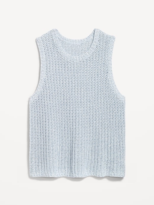 Image number 8 showing, Sleeveless Open-Stitch Sweater