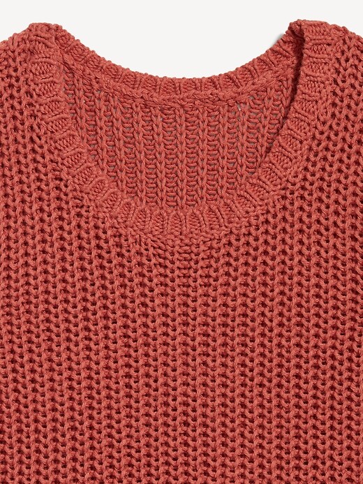 Image number 5 showing, Sleeveless Open-Stitch Sweater