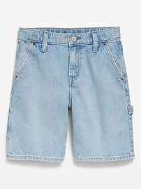 View large product image 4 of 5. Knee Length Baggy Carpenter Jean Shorts for Boys
