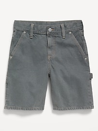 View large product image 4 of 5. Knee Length Baggy Carpenter Jean Shorts for Boys