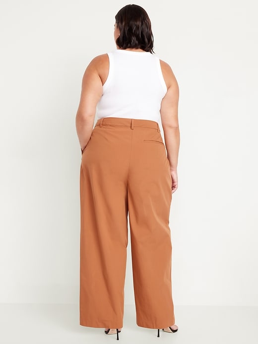 Image number 7 showing, Extra High-Waisted Taylor Super Wide-Leg Trouser Pants