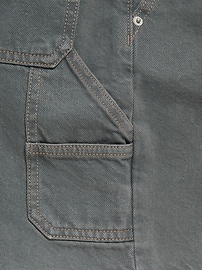 View large product image 3 of 3. Knee Length Baggy Carpenter Jean Shorts for Boys