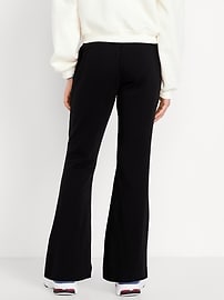 Image number 2 showing, Mid-Rise Flare-Leg Fleece Sweatpants for Girls