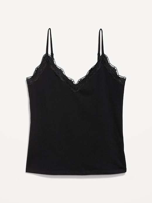 Image number 4 showing, Lace-Trim Cami Tank Top