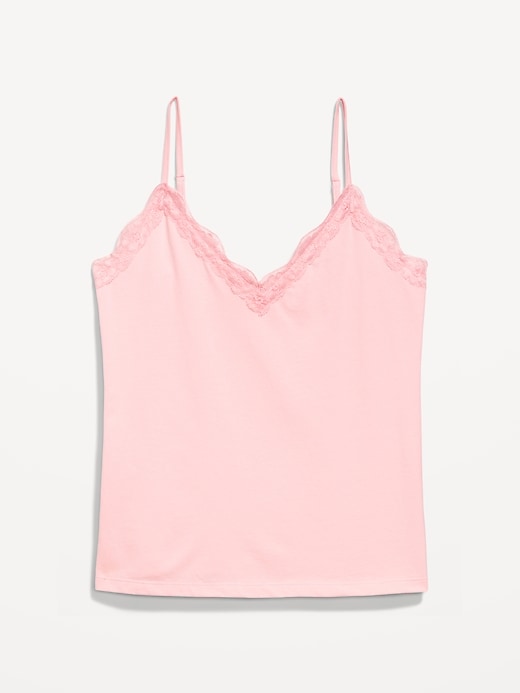 Image number 4 showing, Lace-Trim Cami Tank Top