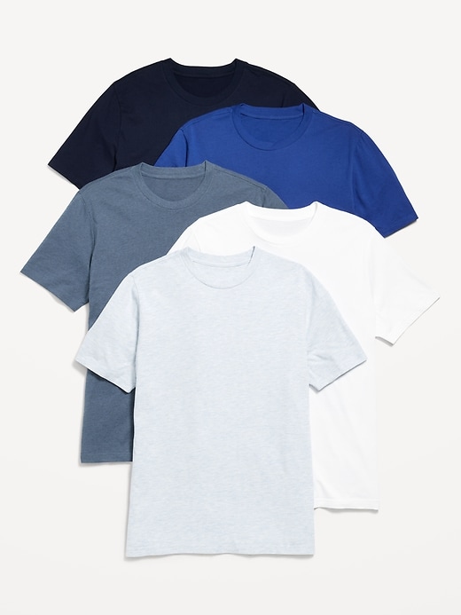 Image number 1 showing, Crew-Neck T-Shirt 5-Pack