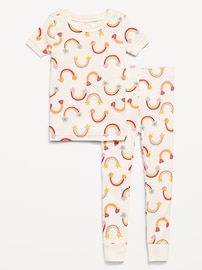 Image number 1 showing, Printed Snug-Fit Pajama Set for Toddler Girls