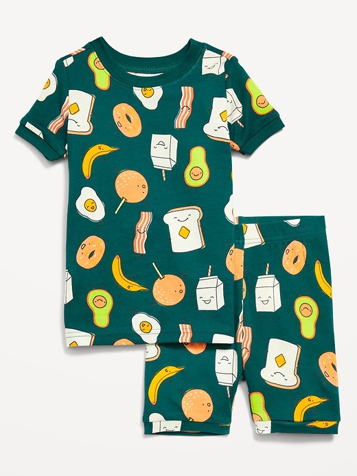 View large product image 1 of 1. Printed Snug-Fit Pajama Set for Toddler & Baby