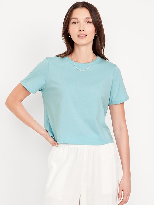 Image number 1 showing, EveryWear Crop T-Shirt