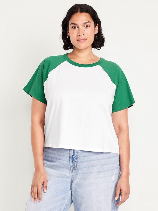 Image number 7 showing, EveryWear Raglan Crop T-Shirt