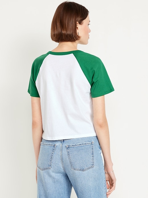 Image number 2 showing, EveryWear Raglan Crop T-Shirt