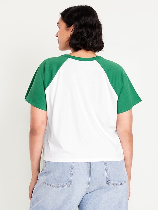 Image number 8 showing, EveryWear Raglan Crop T-Shirt