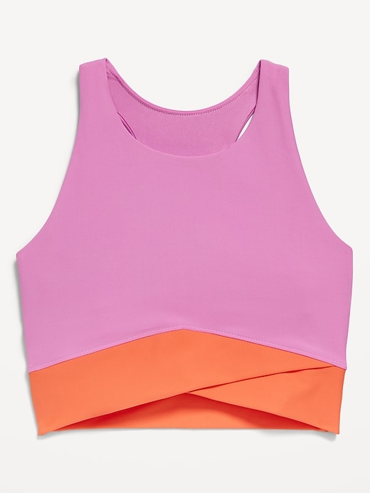 View large product image 2 of 5. PowerSoft Crossover Longline Sports Bra for Girls