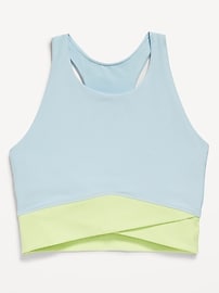 View large product image 3 of 6. PowerSoft Crossover Longline Sports Bra for Girls