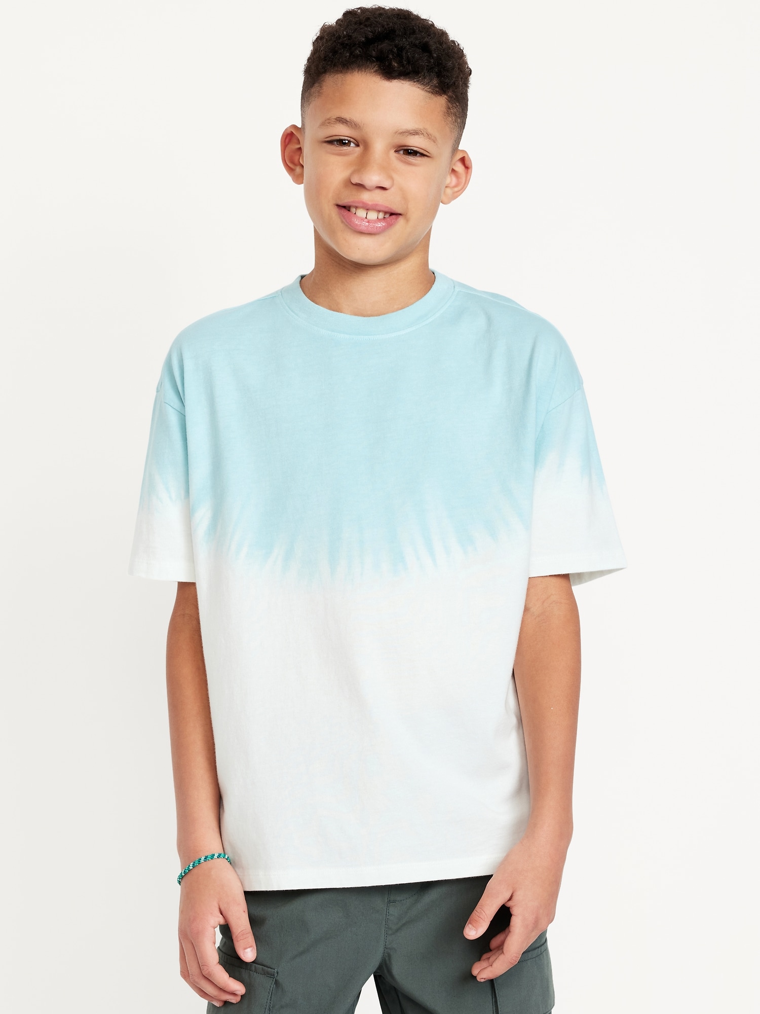 Oversized Short-Sleeve T-Shirt for Boys - Blue