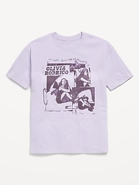 Image number 1 showing, Olivia Rodrigo™ Oversized Graphic T-Shirt for Girls