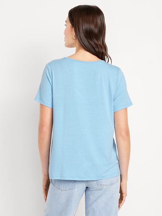 Image number 2 showing, Luxe V-Neck T-Shirt