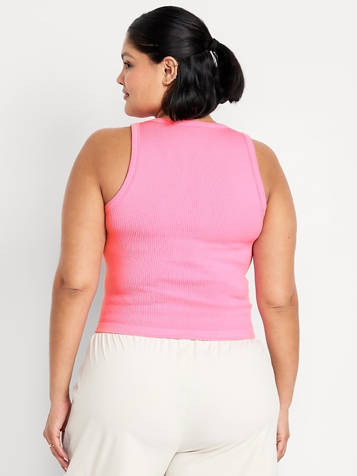 Image number 8 showing, Fitted Seamless Ribbed Tank Top