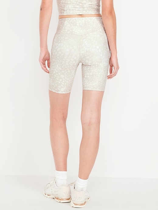 Image number 2 showing, High-Waisted PowerSoft Biker Shorts -- 8-inch inseam