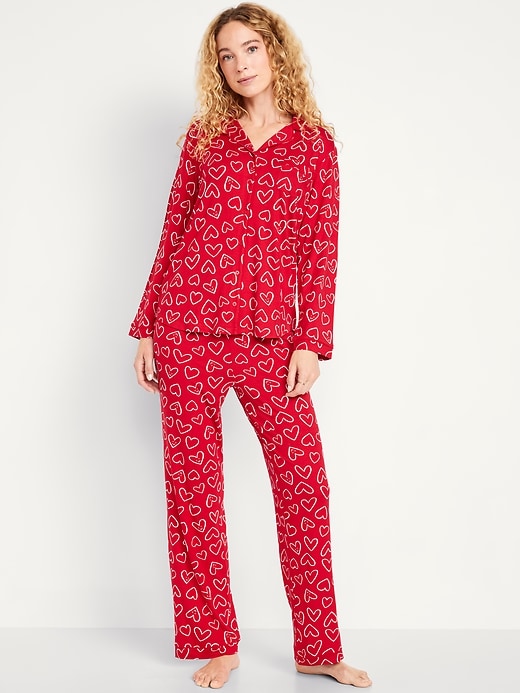 Image number 1 showing, Knit Jersey Pajama Pant Set