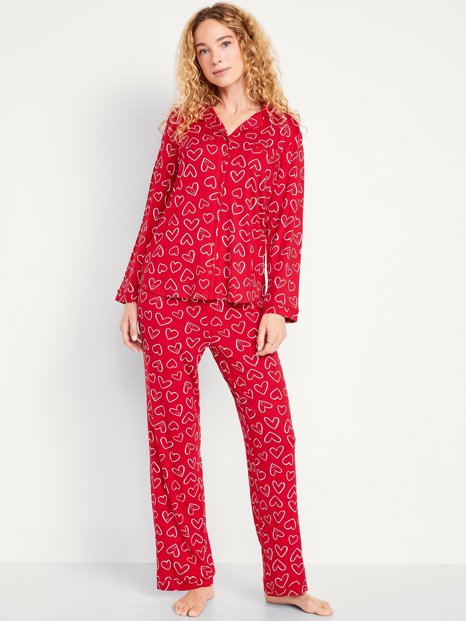 Knit Jersey Pajama Pant Set