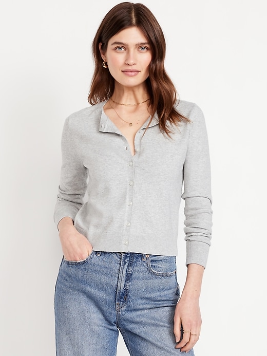 Image number 1 showing, SoSoft Lite Crop Cardigan Sweater