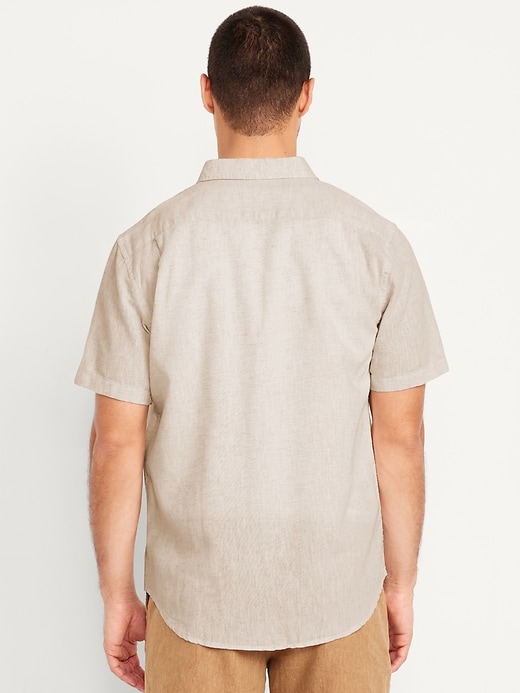 Image number 8 showing, Classic Fit Everyday Linen-Blend Shirt