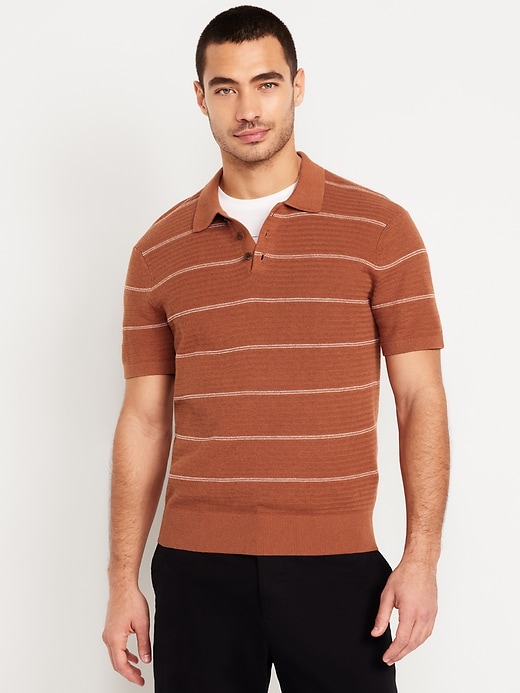 Image number 1 showing, Short-Sleeve Striped Polo