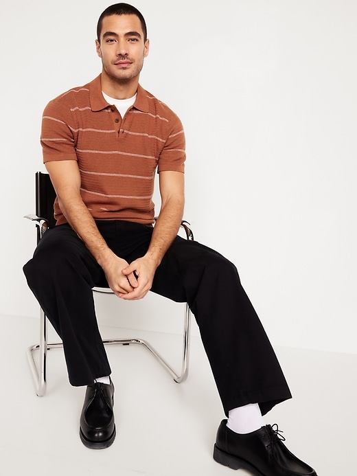 Image number 7 showing, Short-Sleeve Cable-Knit Polo