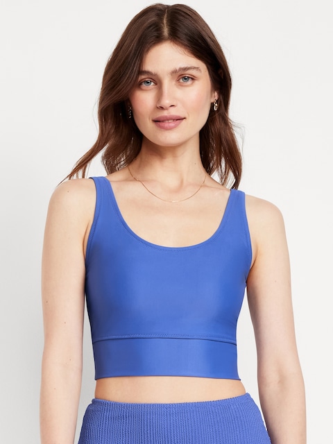 Matte Longline Swim Top