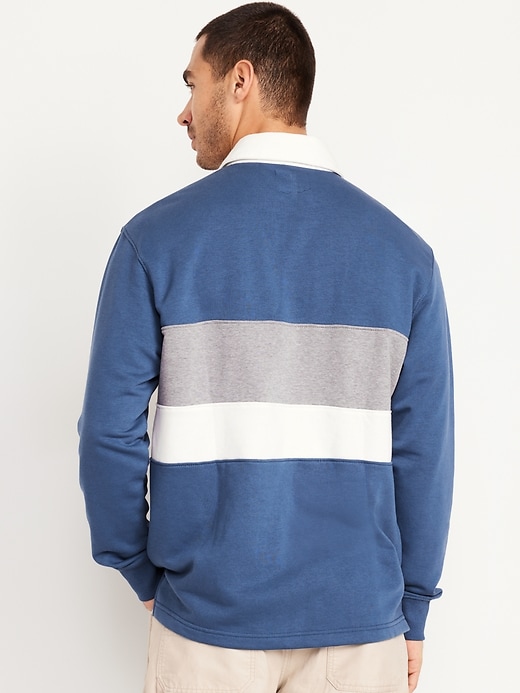 Image number 2 showing, Loose Fit Fleece Rugby Polo