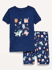 L'image numéro 1 présente Pyjama ajusté à imprimé pour tout-petit et bébé