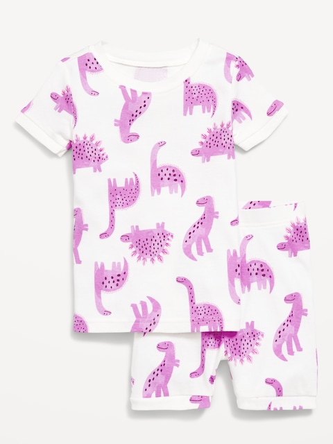 Printed Snug-Fit Pajama Set for Toddler & Baby