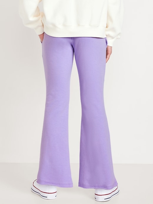 View large product image 2 of 4. Mid-Rise Flare-Leg Fleece Sweatpants for Girls