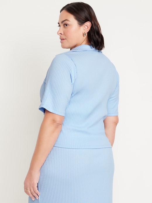 Image number 8 showing, Ribbed Button-Down Polo