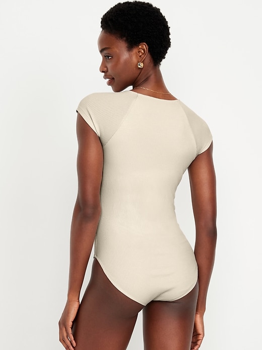 Image number 2 showing, Double-Layer Cinched Bodysuit