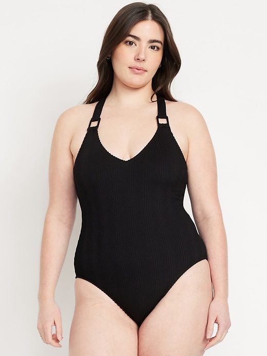 Image number 5 showing, Ribbed One-Piece Swimsuit