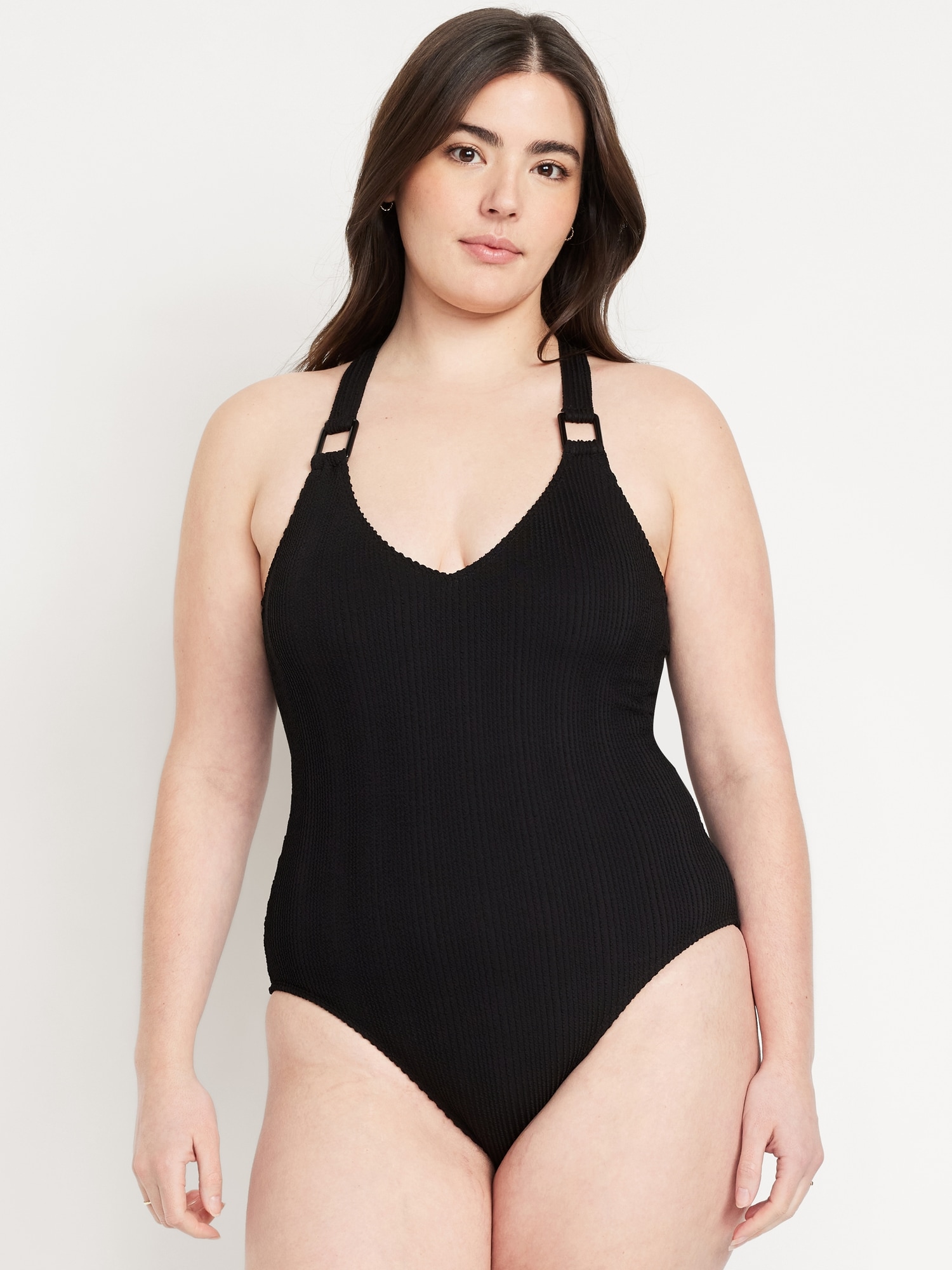 Ribbed One-Piece Swimsuit