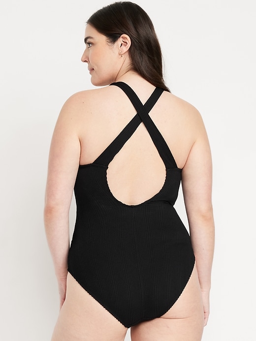 Image number 6 showing, Ribbed One-Piece Swimsuit