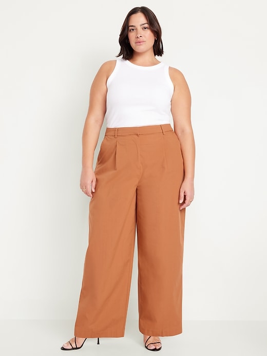 Image number 6 showing, Extra High-Waisted Taylor Super Wide-Leg Trouser Pants