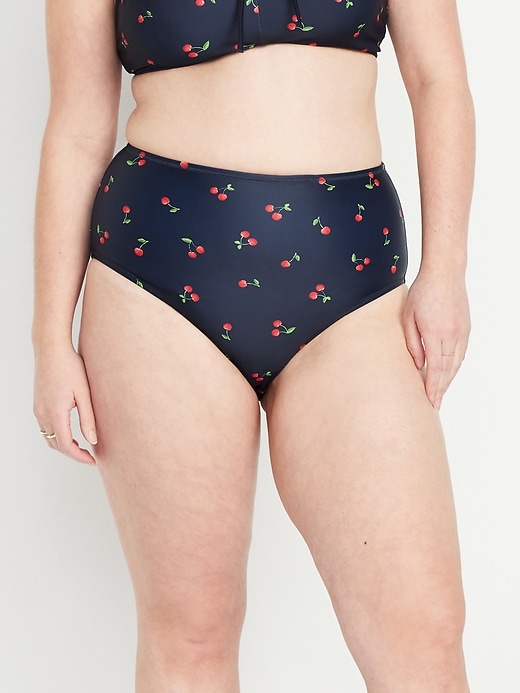 Image number 5 showing, Matte High-Waisted Bikini Swim Bottoms