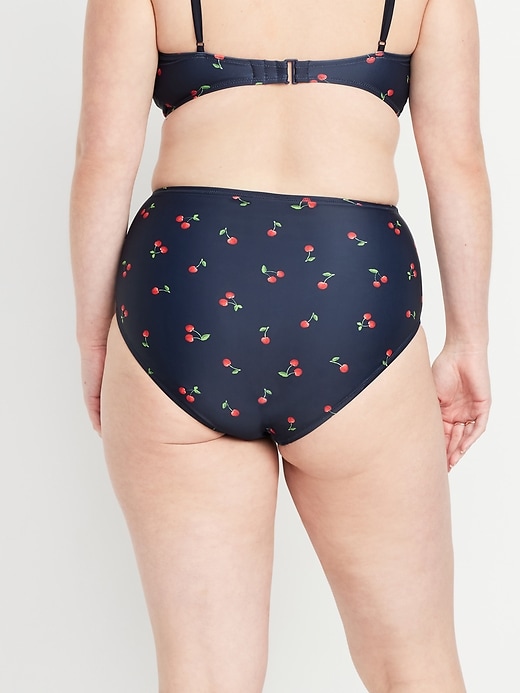 Image number 6 showing, Matte High-Waisted Bikini Swim Bottoms