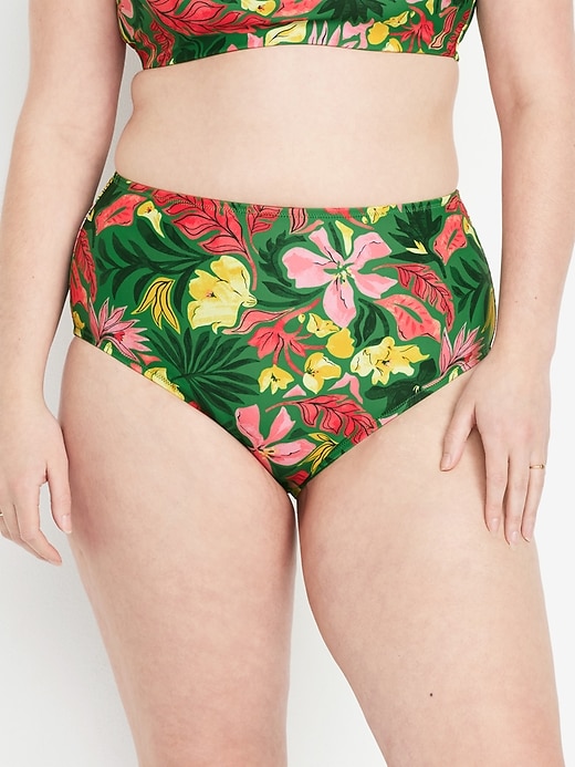 Image number 5 showing, Matte High-Waisted Bikini Swim Bottoms